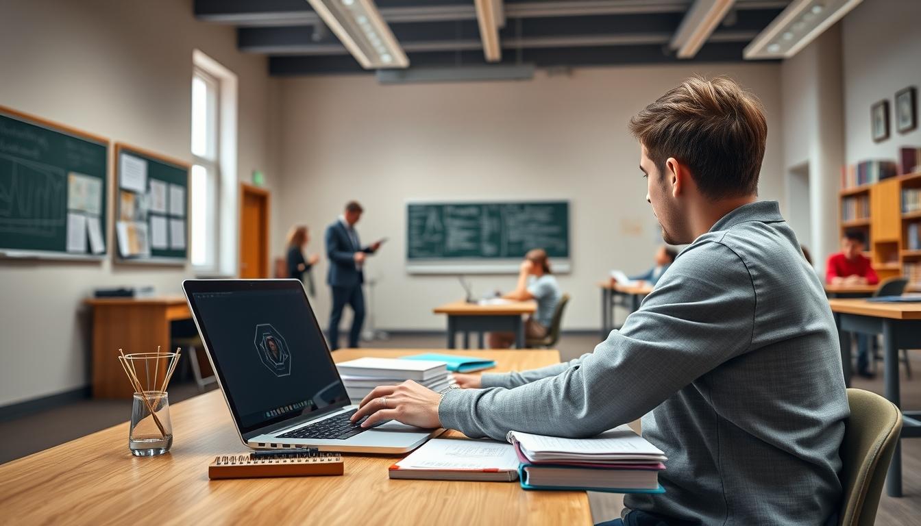 Structured study materials and learning resources on a desk