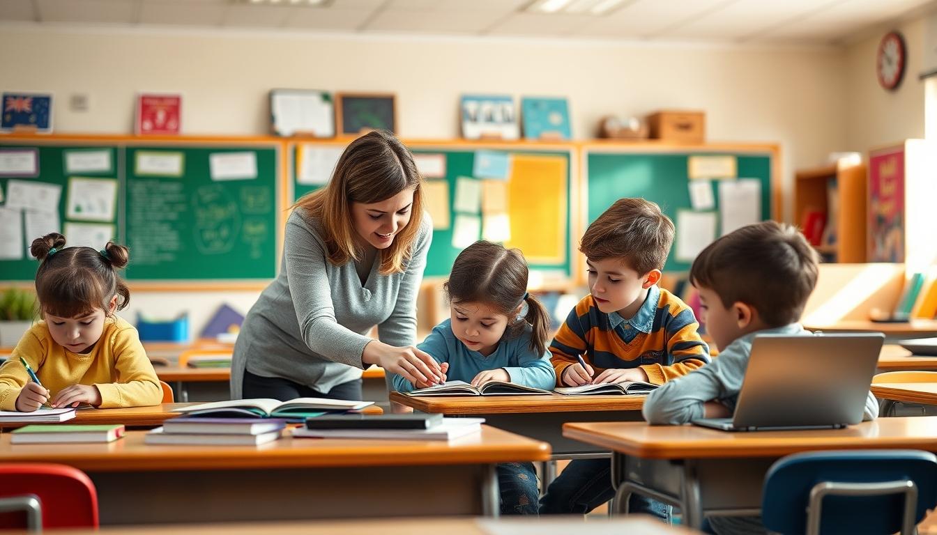 Student using a study guide to organize academic notes